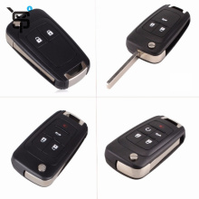 High quality  remote key shell for chevrolet 5 button black fob remote key case cover YS200428